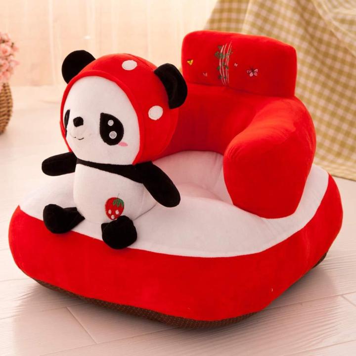 Baby's Cute Bean Bag Chair Plush Toys Support Chair Infant Learning To Sit Removable & Washable Baby Soft Seats Sofa