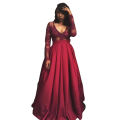 Women Satin Silk Long Skirt Maroon. 