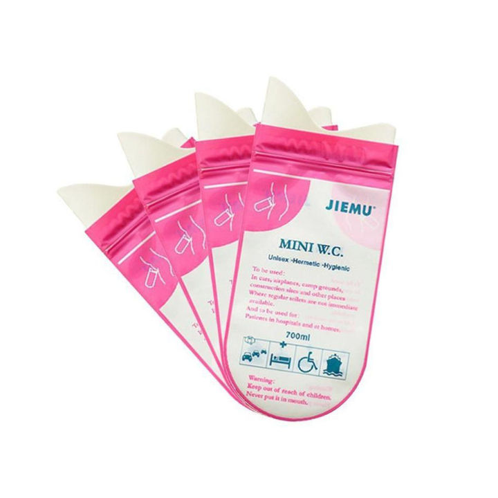 Panda Online 4PCS Portable Disposable Urine Bags Camping Travel Emergency Toilet Super Absorbent Traffic Jam Pee Bags For Men Women Children