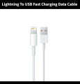 Apple iPhone 14 Plus, 13, 12 Pro Max, XS, 8, 7, 6, 5 Lightning Fast Charging Data Cable. 