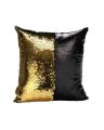 Mermaid Magic Colour Changing Cushion Cover - Golden & Black. 