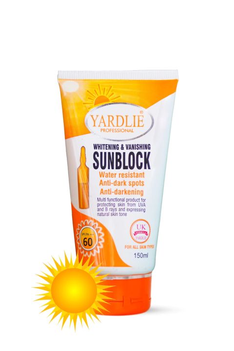 Yardlie Professional Sun Block Uk Based Cream For All Ages Formula 150 ml