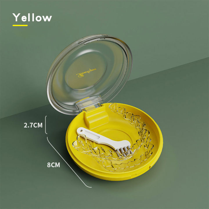 Orthodontic Dental Retainer Box Denture Storage Container Holder Braces Box Creek