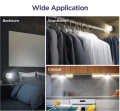 Pack of 2 LED Tap Touch Lights for Kitchen Cabinet & Wardrobe | One Touch Push ON/OFF Night Light | Battery Operated Self Adhesive LED Lamp. 