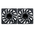 2X Mute 120mm 12cm PWM Cooling Fan Slim 12mm,New 120X120X12mm DC 12V 0.25A 1400RPM Computer PC Case Chassis Cooler Quiet. 
