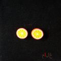 Funky Earrings For Women - Fruit Ear Studs For Girls. 