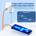 Original 120W Silica USB Cable for iPhone Series - Fast Charging Cable in Black & White. 