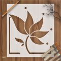 Floral Reusable Stencil For wall Painting Art DIY Home Decor, Album Crafts and Canvas. 