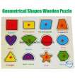 Wooden Shapes Board Puzzle. 