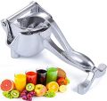 Manual Juicer, Fruit Press Juicer Made Of Heavy Duty Aluminum Alloy For Oranges, Lemon, Water Melon, Pomegranate, Silver Colour. 