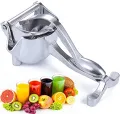 Manual Juicer, Fruit Press Juicer Made Of Heavy Duty Aluminum Alloy For Oranges, Lemon, Water Melon, Pomegranate, Silver Colour. 
