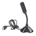 USB Mini Mic - Professional Microphone / Stand / Portable / High Quality / Audio Video / Voice Recording / Online Classes / Stereo Sound / 3.5 mm Single Pin / Smartphone / Mobile / Laptop / PC. 