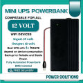 WiFi Router UPS Power Bank 12 Volts 1A 1.5A Tp Link Tenda PTCL Fiber 12v Router. 
