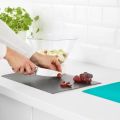 IKEA Bendable chopping board set of 2 , dark grey/dark turquoise, 28x36 cm. 