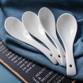6 Pcs Ceramic Soup Spoons set , High Quality Soup Spoons ,Chinese Spoon. Imported Soup Spoons For Desserts, Soup, Dumpling, Appetizer, Starters, cereals. 