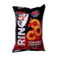 Alfatah Mall - Al-Fatah Mall - PAK FOODS RINGLI TOASTED CORN RINGS FIERY CHILLI 45 GM-AFP-000396795. 