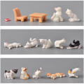 Decorate A Room Cartoon Cute Kitten Resin Crafts Cat Animal Accessories Creative Microlandscape. 