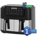 Air Fryer - Philips AirFryer - Dual Basket 16 Liters Airfryer - Chinese Imported 1 Year Warranty - 12 Preset Cook Settings - Full Digital Pannel - Rapid Air Technology - Imported Airfryer. 