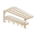 Cream style towel rack without punching space aluminum bathroom towel rack bathroom pendant set bathroom toilet. 