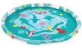 BESTWAY  52487 - Tummy Time Pororo Water Play Mat, Inflatable Water Mat for Baby Infant and Toddler Babies Love Pororo Shape Splashin Kids Pad with Aquarium Fish Tank 65. 
