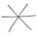20Pcs Plastic Binding Ring 30 Hole Loose-leaf Spring Spiral Rings for A4 Paper. 