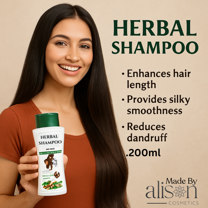 Herbal Shampoo –  Hair Shampoo For Anti-Hair Fall, Dandruff Control & Hair Growth Formula – 200ml
