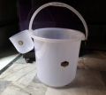 20 Liters Bucket with Mug 2 Pcs Bath Set Transparent Pure Plastic (Multicolour). 