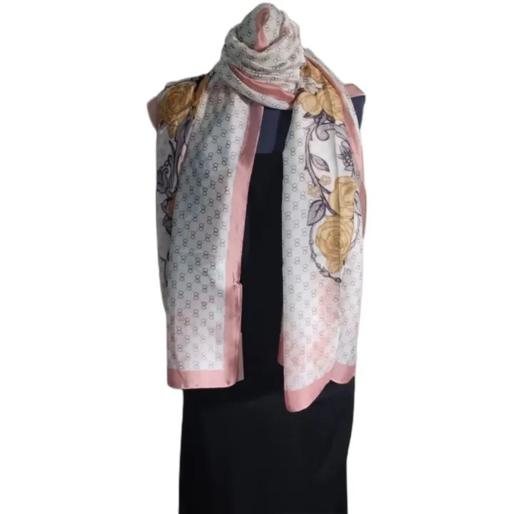 Stoler Ladies Silk Printed Hijab Stoler for Girls | Elegant Hijab For Women | Printed ...