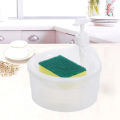2 in 1 Double Layer Liquid Soap Dispenser and Dish Washing Scrubber Sponge Holder 1000ml. 
