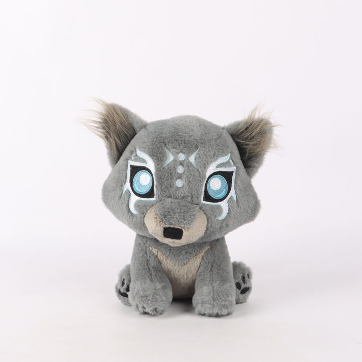 Cross-Border New Products Off-White Iki Plush White End Comics Related Products Little Wolf Plush Doll Toy