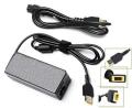 Lenovo 20V 4.5A 3.25A Flat USB Pin Branded Charger With Power Lead. 