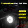 【Footprint】 {Ready Stock}LED MTB Bike Tail Light Rear Safety Warning Lamp 2 CR2032 Battery Included. 
