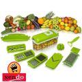Pack of 12 High Quality Nicer Dicer 12 in 1 Salad Vegetable Fruit Slicer Shredder Cutter Peeler Chopper Kitchen Tool Set. 