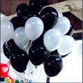 Black & White Birthday theme with Mustache foil balloon For Birthday Boy. 