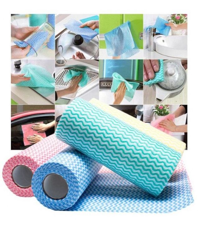 Non%20Woven%20Disposable%20Dish%20Cloth%20Reusable%20Dish%20Towels%20Kitchen%20Paper%20Towels%20Multi%20Purpose%20Cleaning%20Towels%20(Dishcloth-Multi-Colored)%20-%20Image%202
