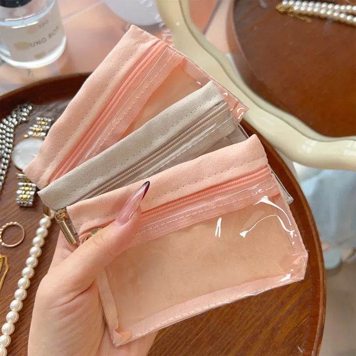 1/2Pcs%20Mini%20Ziplock%20Jewelry%20Pouch%20Solid%20Color%20Polyester%20Zipper%20Bag%20Clear%20Jewelry%20Storage%20Bag%20-%20Image%202