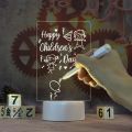 Recommend USB Note Board Lamp with Erasable Pen Led Night Light Decoration Night Lamp Creative Rewritable Transparent Acrylic Electronic Message Board Light Memo Reminder Board. 