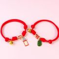 Creative Handmade Pet Bell Necklace Chinese Style Cute Braided Cat Collar Adjustable Puppy Collar Photo Props. 