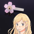 Lord Shengda Miyazono Kaoru cos hair accessories glass pearl flower hairpin hairpin April is your lie. 