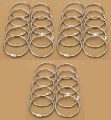 38mm Silver ring / 10 pcs / 20 pcs / 30 pcs Metal Scrapbook Lock Ring / Book Ring / Binder Ring. 