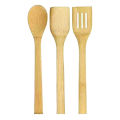 3 Pieces Kitchen Utensils Set Tools Cooking Tools Spatula Spoon Turner Cookware for Non-Stick Pans Healthy Bamboo Wooden Non Scratch. 