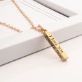 Pendant Necklace Beautiful Long Bar Lightweight Couple Necklace. 