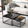 Modern Nesting Coffee Tables Set Center Table Set 2 in one Table. 