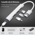 Professional Docking Station 4 Port OTG Adapter USB Expander 3*USB 2.0 USB 3.0 HUB Splitter For Laptop PC. 