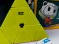 Qiyi Pyramid Rubiks Cube Frosted Inside (3x3x3) High Quality Magic Cube, Stickerless Cube-Smooth Turning WCA Recommended Best Out Of All In Market. 