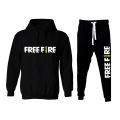 New Free Fire Game Hoodie And Trouser Drawstring Fleece Pullover Hood Winter Sport Tracksuit Export Quality For Men. 