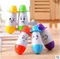 01PC Korean Creative Stationery Smiley Face Retractable Ballpoint Fridge Magnet gel Pen Cute Cartoon Hat Pill Pen Novelty Pens for Writing. 