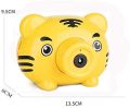 Bubble Toys For Kids Tiger Bubble Camera Summer Water Toys Bubble Maker Portable Blowing Bubble With LED Flashing Lights and Music,Pink Bubble Blower Toy Gift for Childs, Girls, Boys, Toddlers (Tiger). 