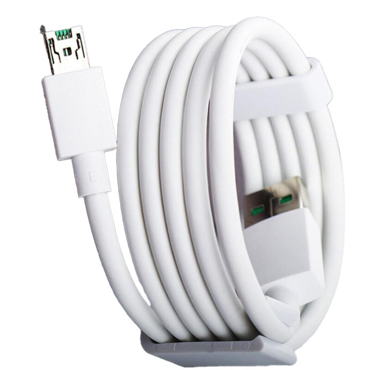 Original OPPO VOOC 4A Micro USB Rapid 1 Meter Cable Data Cable 1M 1 Meter Super Quick Charge Cable Micro USB for OPPO F5/ F7/ F9/ F11/ &  All Oppo Models - Oppo Vooc Cable