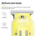 Professional Rechargeable Hair Clipper - Transparent Body - Cordless - Hair Trimmer - with 1 month warranty  - Hair Cutting Machine for Man -  LCD Display - Yellow. 